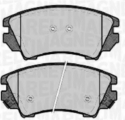 MAGNETI MARELLI 363916060724 -  Комплект тормозных колодок, дисковый тормоз